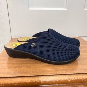Fly Flot Anatomic Mules Black Mesh Clogs Anti-Shock Made Italy 9
